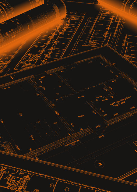 Architectural blueprint drawings