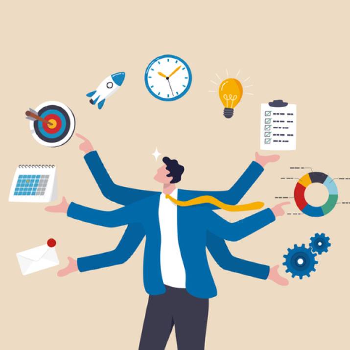 Project manager coordinating schedules, budgets, quality and reporting